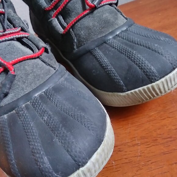 SOREL OUT  N ABOUT Winter Boot Boys/Girls sz 4 Gray Suede - Picture 6 of 11